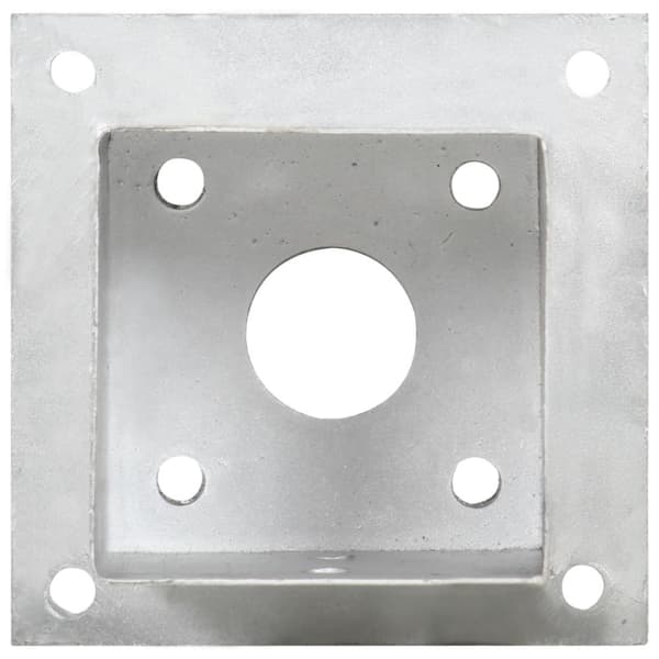 vidaXL stolpefod 4 stk. 101 mm galvaniseret metal -  Hegnspæle