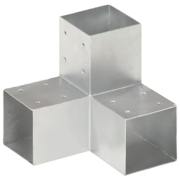 vidaXL stolpebeslag Y-form 91x91 mm galvaniseret metal -  Hegnspæle