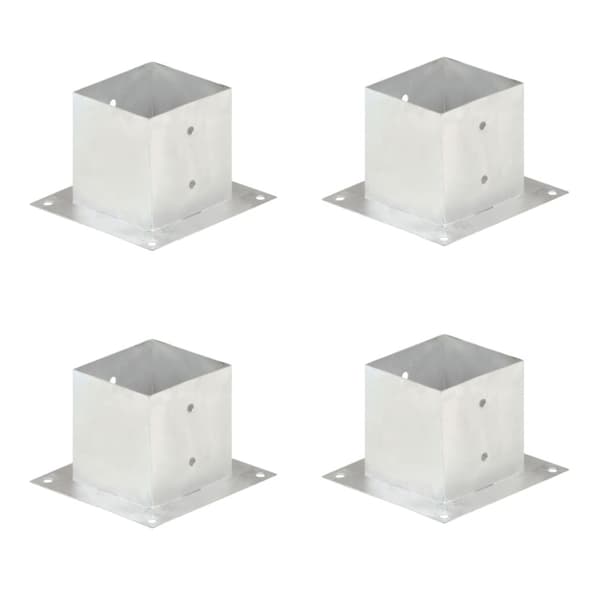vidaXL Aitatolpan jalat 4 kpl galvanoitua metallia 141 mm - Aitatolpat