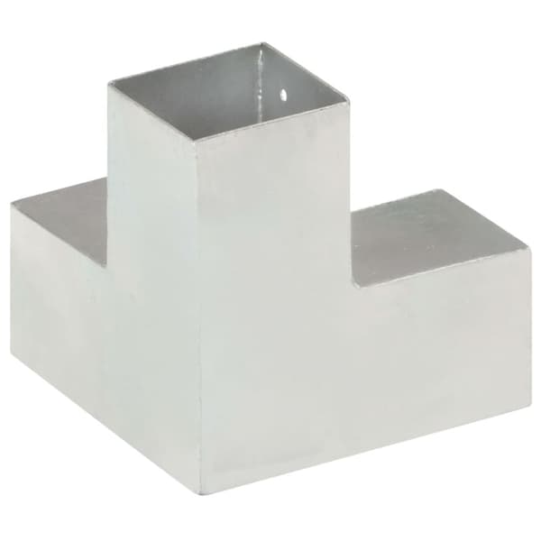 vidaXL stolpebeslag Y-form 81x81 mm galvaniseret metal -  Hegnspæle