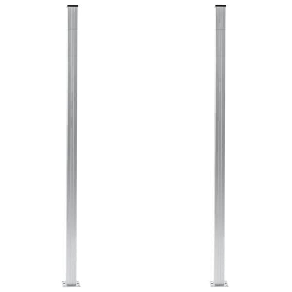 vidaXL Aitatolpat 2 kpl alumiini 185 cm -  Aitatolpat