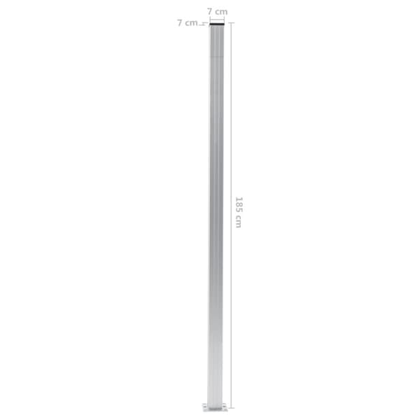 vidaXL Aitatolpat 2 kpl alumiini 185 cm -  Aitatolpat