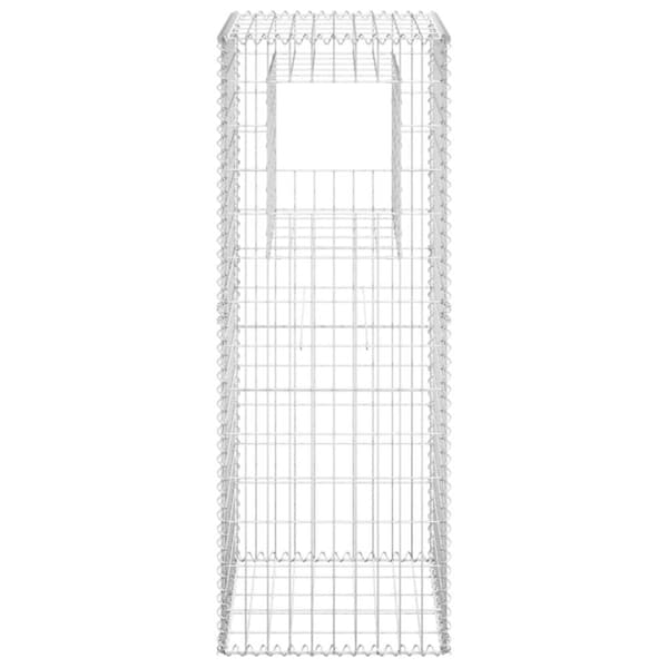 vidaXL gabionkurve 2 stk. 50x50x140 cm jern -  Hegnspæle