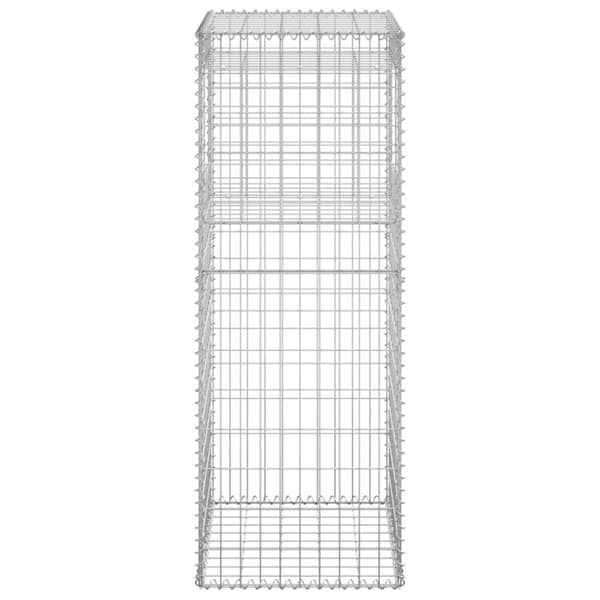 vidaXL gabionkurve 2 stk. 50x50x140 cm jern -  Hegnspæle