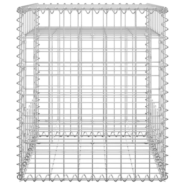 vidaXL Gabionkorgar 2 st stolpformade 50x50x60 cm järn -  Staketstolpar