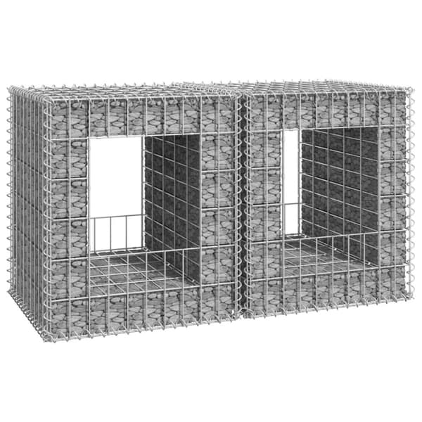 vidaXL Kivikoripylväät 2 kpl 50x50x60 cm rauta -  Aitatolpat