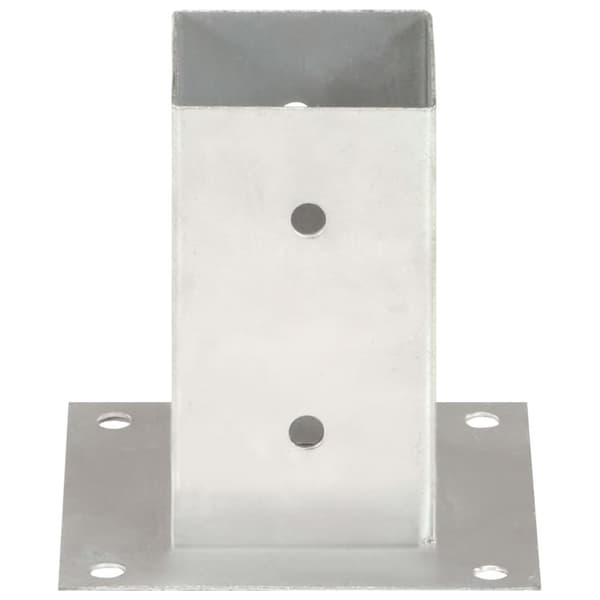 vidaXL stolpefod 4 stk. 81 mm galvaniseret metal -  Hegnspæle