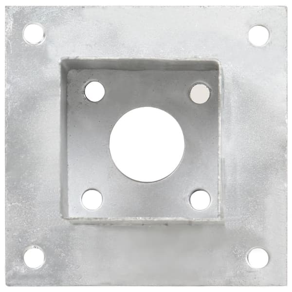 vidaXL stolpefod 4 stk. 81 mm galvaniseret metal -  Hegnspæle