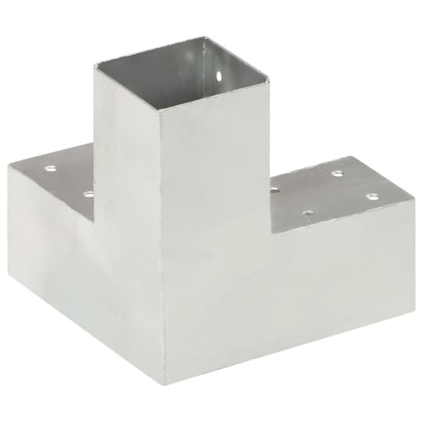 vidaXL Stolpbeslag Y-form galvaniserad metall 71x71 mm -  Staketstolpar