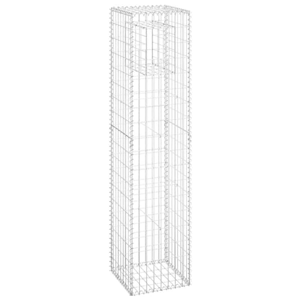 vidaXL gabionkurv 40x40x180 cm jern -  Hegnspæle
