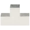 Pikkukuva 3 / 8: The Living Store Tolppaliitin T-muoto galvanoitu metalli 101x101 mm -  Aitatolpat