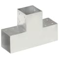 Pikkukuva 2 / 8: The Living Store Tolppaliitin T-muoto galvanoitu metalli 101x101 mm -  Aitatolpat