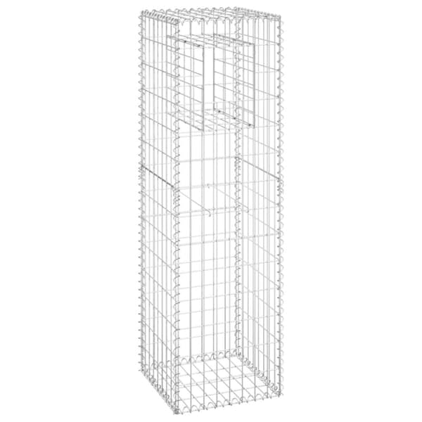 The Living Store gabionkurv 40x40x140 cm jern -  Hegnspæle