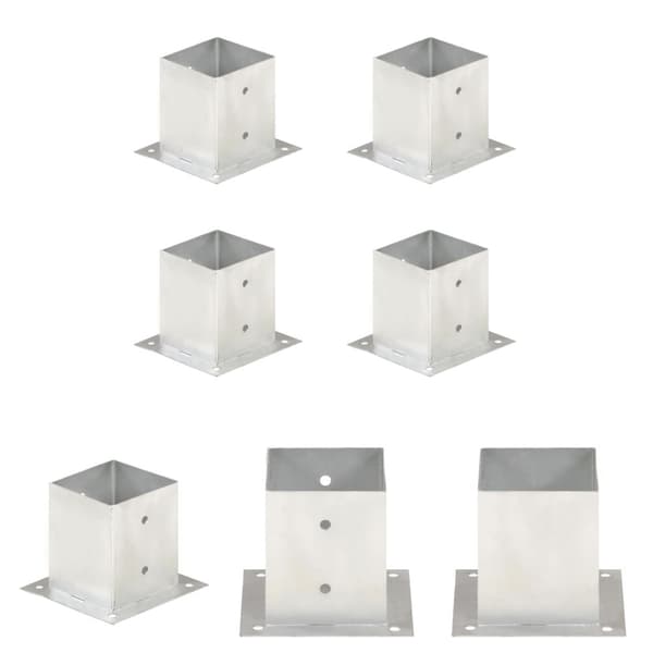 The Living Store Aitatolpan jalat 4 kpl galvanoitua metallia 121 mm -  Aitatolpat