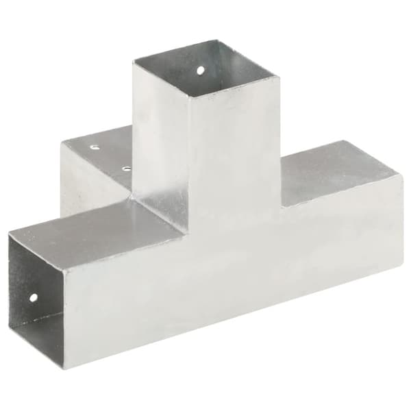 The Living Store stolpebeslag X-form 71x71 mm galvaniseret metal -  Hegnspæle