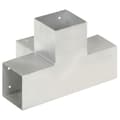 Miniatyrbillede 6 af 9: The Living Store stolpebeslag X-form 4 stk. 101x101 mm galvaniseret metal -  Hegnspæle