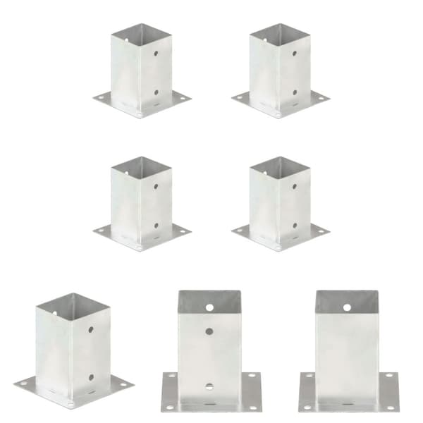 The Living Store Aitatolpan jalat 4 kpl galvanoitua metallia 91 mm -  Aitatolpat