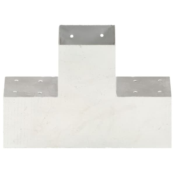 The Living Store Tolppaliitin X-muoto galvanoitu metalli 101x101 mm - Aitatolpat