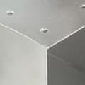 Pikkukuva 6 / 8: The Living Store Tolppaliitin X-muoto galvanoitu metalli 101x101 mm -  Aitatolpat