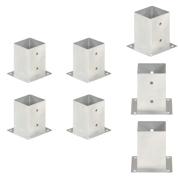 Hegnspæle - Living stolpefod 4 stk. 101 mm galvaniseret metal