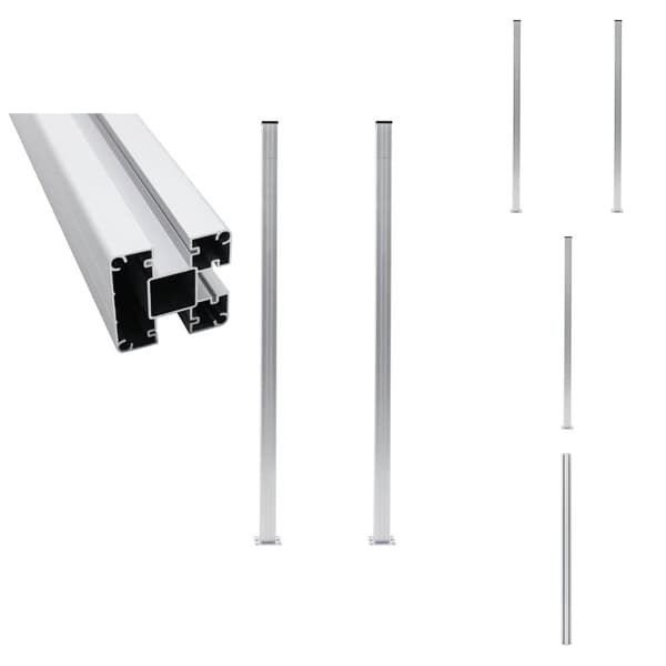 Hegnspæle - Living hegnspæle 2 stk. 185 cm aluminium