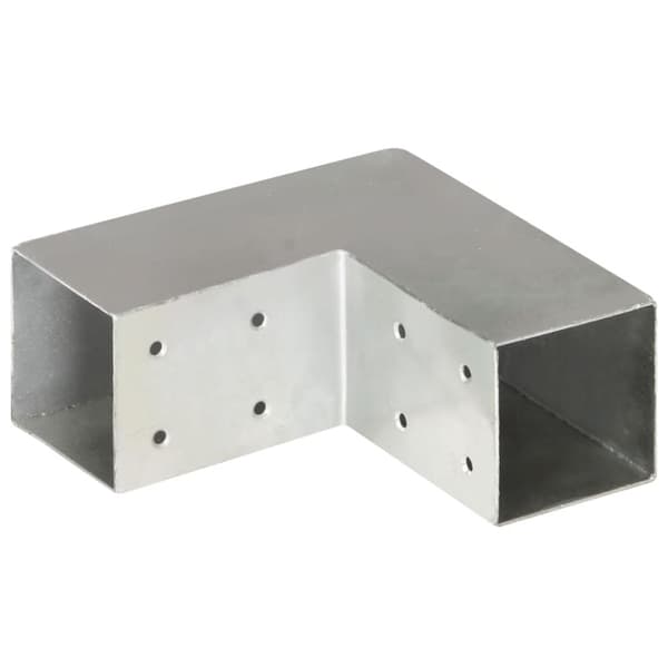 Tolppaliitin L-muoto galvanoitu metalli 71x71 mm - Tolppaliitin - Tolppaliittimet - Home & Living