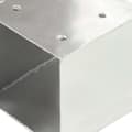 Miniatyrbild 6 av 8: Stolpbeslag 4 st T-form galvaniserad metall 91x91 mm