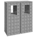 Miniatyrbild 1 av 2: Gabionkorgar 2 st stolpformade 40x40x100 cm järn