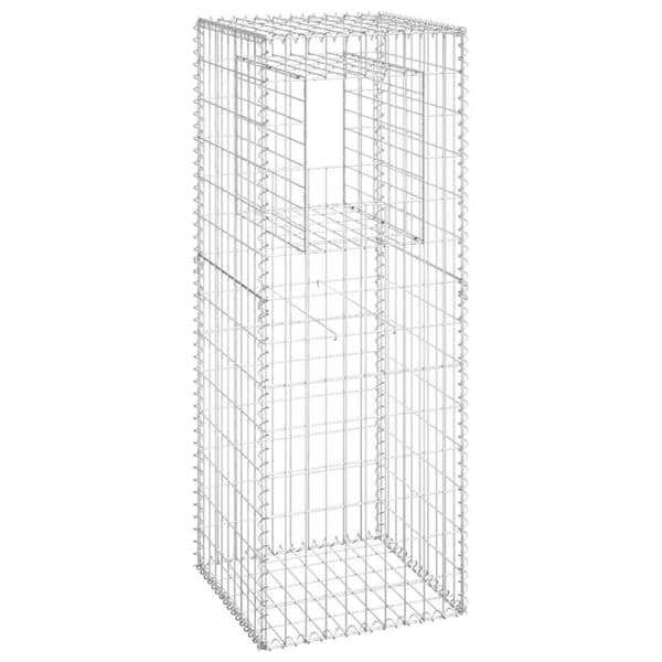 Gabionkorg stolpform 50x50x140 cm järn