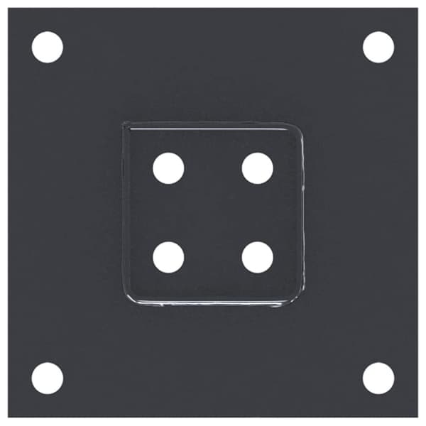 vidaXL Stolpbaser, fyrkant, 12 delar, antracit, 71x71 mm