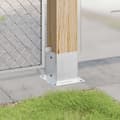 Pikkukuva 4 / 11: vidaXL Pylväiden jalustat neliö 12kpl hopea 121x121mm galvanoitu teräs