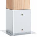 Pikkukuva 5 / 11: vidaXL Pylväiden jalustat neliö 12kpl hopea 121x121mm galvanoitu teräs