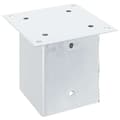 Pikkukuva 6 / 11: vidaXL Pylväiden jalustat neliö 12kpl hopea 121x121mm galvanoitu teräs