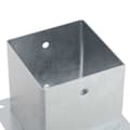 Pikkukuva 10 / 11: vidaXL Pylväiden jalustat neliö 12kpl hopea 141x141mm galvanoitu teräs
