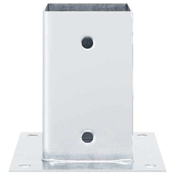 vidaXL stolpefødder firkantet 12 stk. 81x81 mm galvaniseret stål