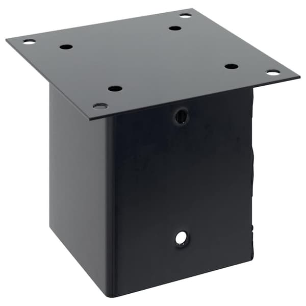 vidaXL stolpefødder firkantet 4 stk. 101x101 mm pulverlakeret stål