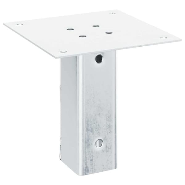 vidaXL stolpefødder firkantet 4 stk. 46x46 mm galvaniseret stål