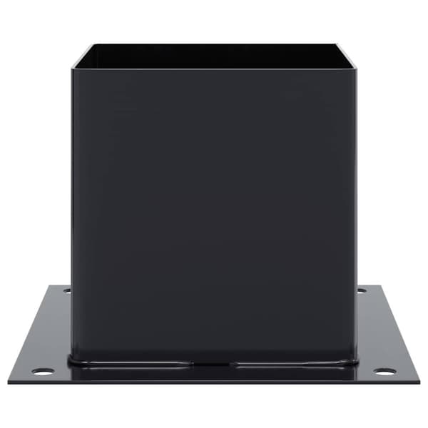 vidaXL stolpefødder firkantet 12 stk. 141x141 mm pulverlakeret stål