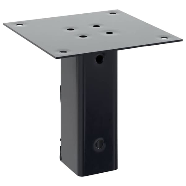 vidaXL stolpefødder firkantet 12 stk. 51x51 mm pulverlakeret stål