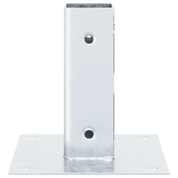 vidaXL stolpefødder firkantet 12 stk. 51x51 mm galvaniseret stål
