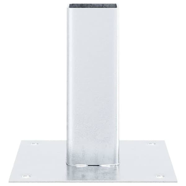 vidaXL stolpefødder firkantet 12 stk. 51x51 mm galvaniseret stål