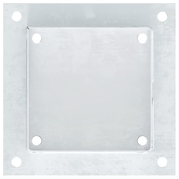 vidaXL stolpefødder firkantet 4 stk. 141x141 mm galvaniseret stål