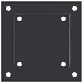 Miniatyrbilde 9 av 11: vidaXL Stolpebunner firkantet 4 stk 101x101 mm pulverlakkert stål