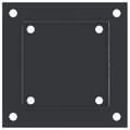 Miniatyrbilde 9 av 11: vidaXL Stolpebunner firkantet 4 stk 121x121 mm pulverlakkert stål