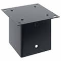 Miniatyrbilde 6 av 11: vidaXL Stolpebunner firkantet 12 stk 141x141 mm pulverlakkert stål