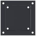 Miniatyrbilde 9 av 11: vidaXL Stolpebunner firkantet 12 stk 141x141 mm pulverlakkert stål