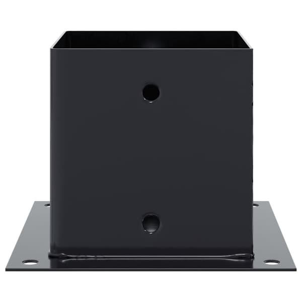 vidaXL Stolpbaser fyrkant 4 st antracit 141x141 mm pulverlackerat stål