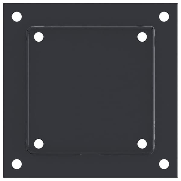 vidaXL Stolpbaser fyrkant 4 st antracit 141x141 mm pulverlackerat stål