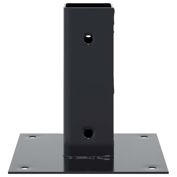 vidaXL stolpefødder firkantet 4 stk. 46x46 mm pulverlakeret stål