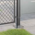 Miniatyrbilde 4 av 11: vidaXL Stolpebunner firkantet 4 stk 46x46 mm pulverlakkert stål
